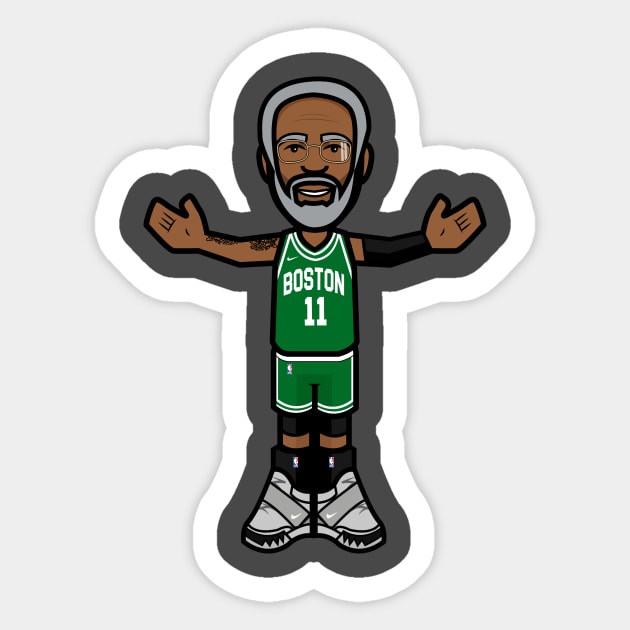 Kyrie 'Uncle Drew' Irving Sticker by asGraphics